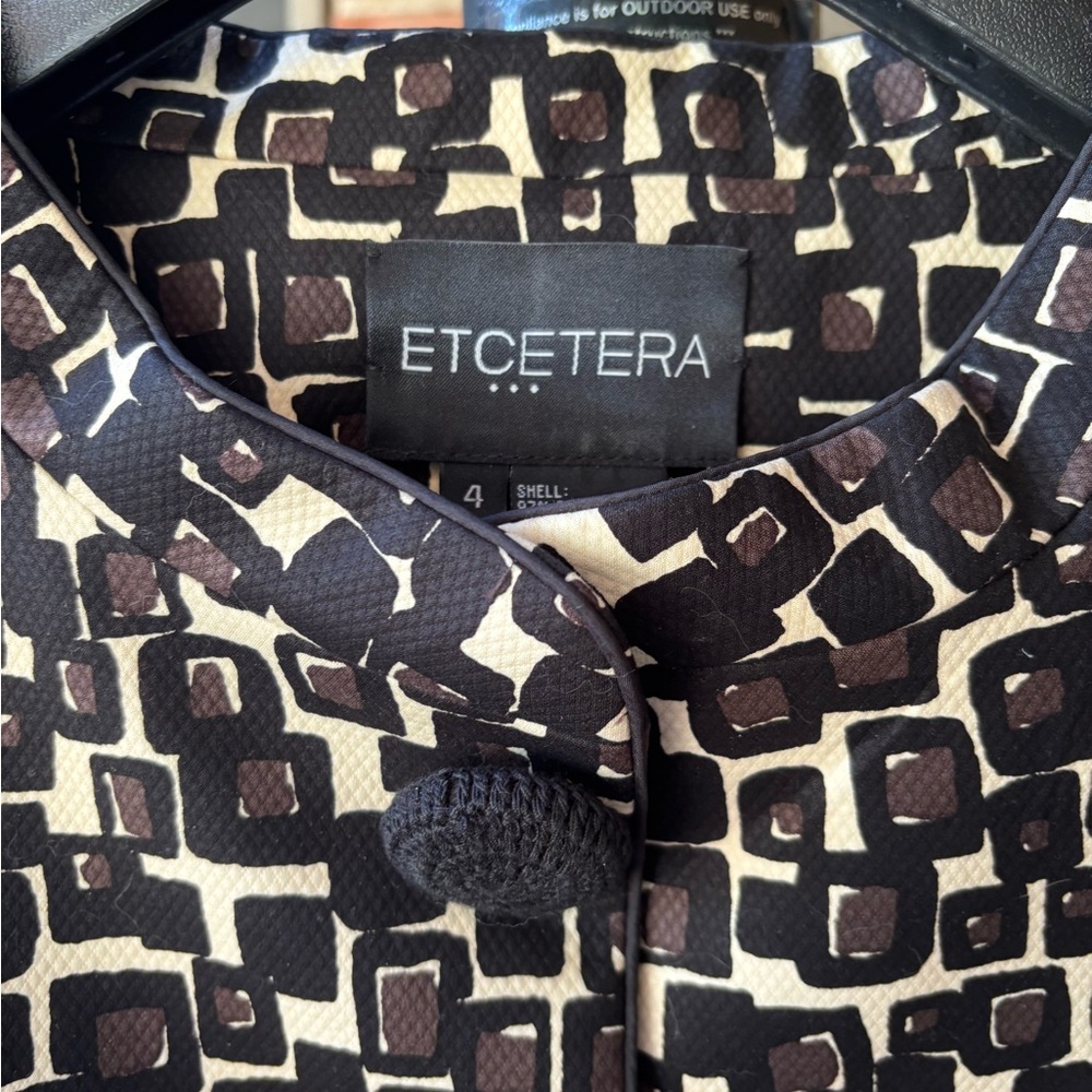 Etcetera Jacket Pleated Back Size 4 - image 2